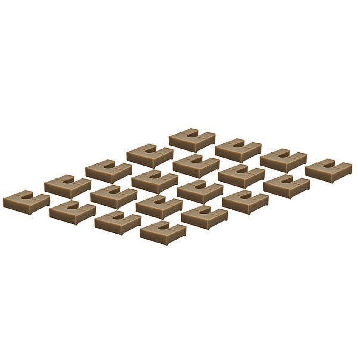 American Custom Products Tan Plastic Pontoon Boat Fence Spacers
