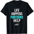 thumbnail image 1 of Pontoon Boat Fun At The Lake Gift For Tritoon Captains T-Shirt, 1 of 5