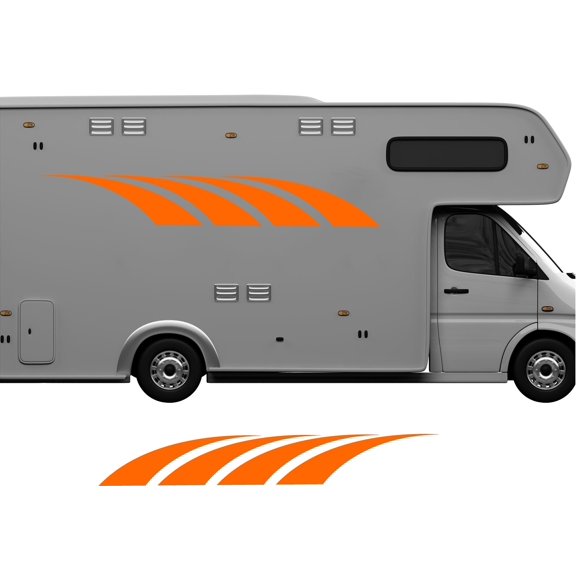 Pontoon Boat RV Stripes and Graphics Large Replacement Trailer Decals Set CB71