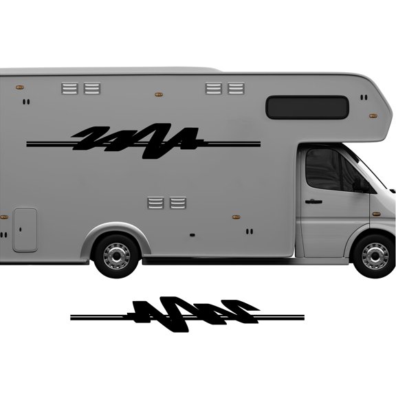 Pontoon Boat RV Stripes and Graphics Large Replacement Trailer Decals Set CB73