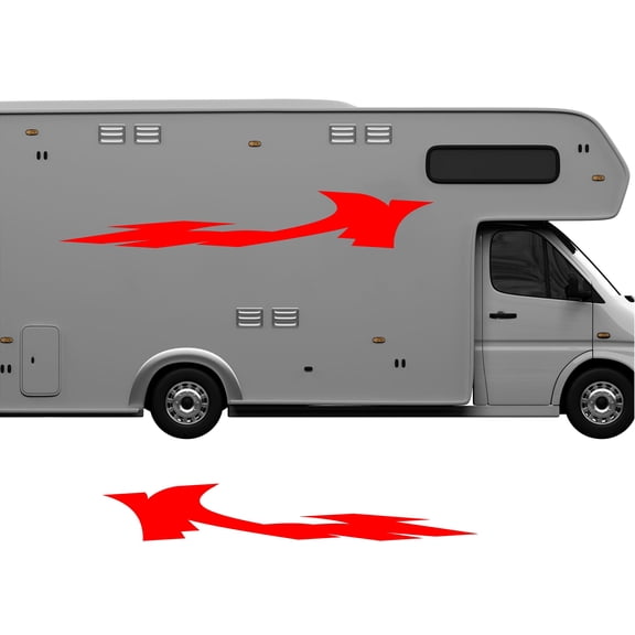 Pontoon Boat RV Stripes and Graphics Large Replacement Trailer Decals Set CB75