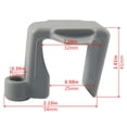 thumbnail image 1 of Pontoon Boat Square Rail Mount, Bumpers Hanger/Adjuster/Clip For Docking, 1 of 7