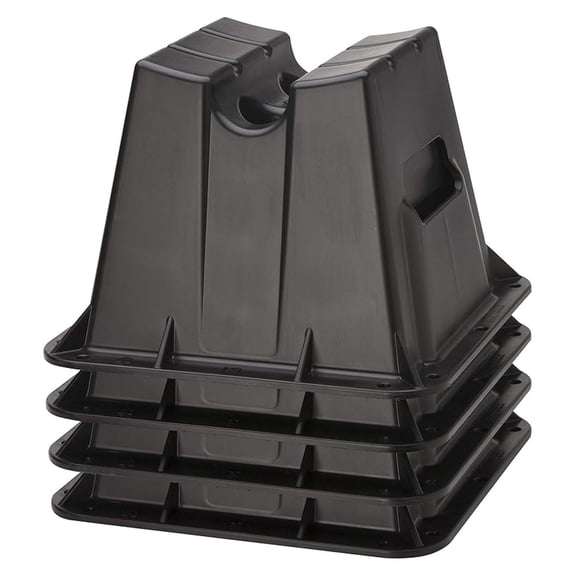 Pontoon Boat Storage Blocks - Set of 4 - 11401-4 Replacement - Universal Pontoon Blocks - Marine Equipment Support - Winterization & Off-Season Protection