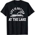 thumbnail image 1 of Pontoon Captain Boat Life Is Better At The Lake Boating Gift T-Shirt, 1 of 4