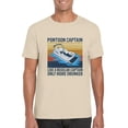 thumbnail image 1 of Pontoon Captain Drunker Funny Boating Lake Life Sailor T-Shirt, for men & women, up to size 5XL, 1 of 3