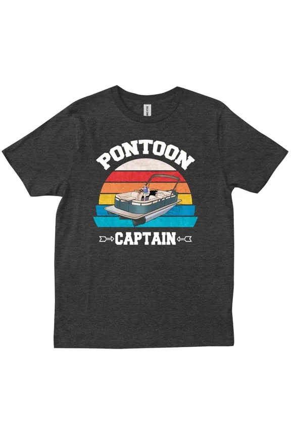 Pontoon Captain Pontoon Captain Dad Son Present Boat For Fathers Day T-Shirt Unisex S-5XL Hot Trending Shirt, Vintage Birthday Gift
