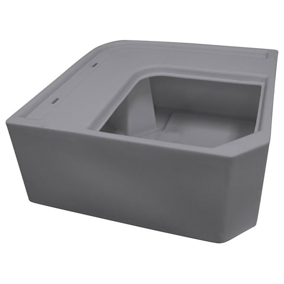 Pontoon Corner Corner Section Seat Base Grey