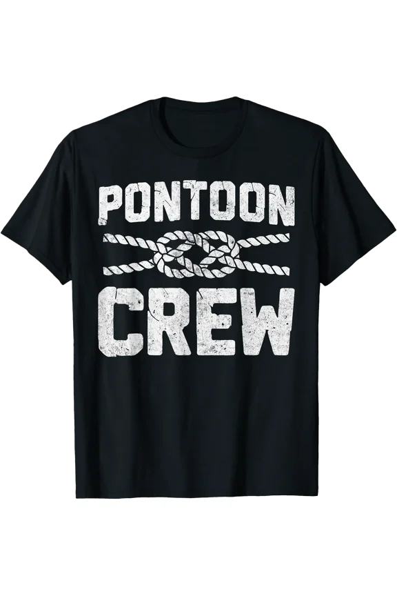 Pontoon Crew Pontoon Boat Boating Captain T-Shirt Unisex T-Shirt