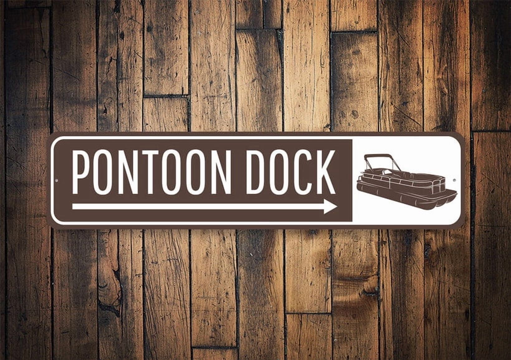 Pontoon Dock Sign Pontoon Owner Boat Dock Sign Boating Dock Pontoon ...