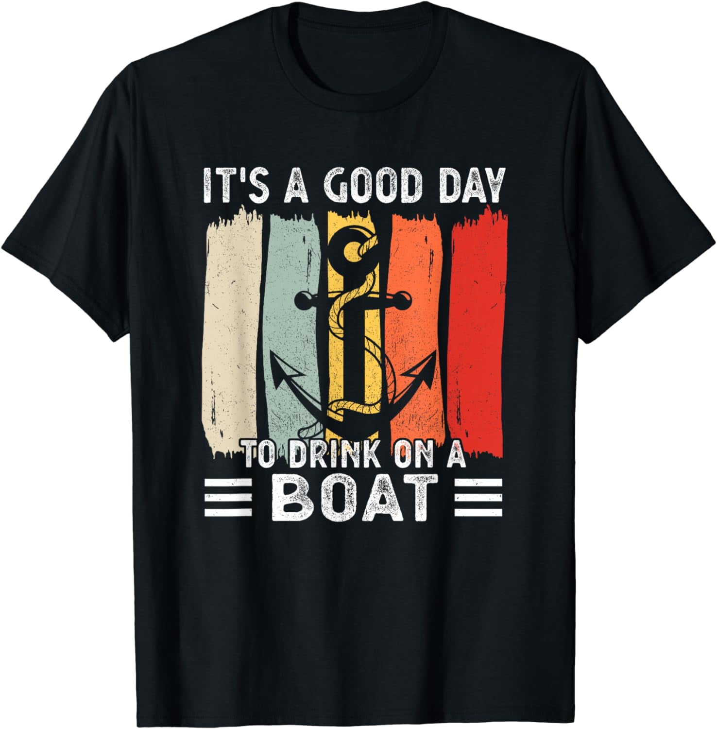 Pontoon Funny Drinking It's A Good Day To Drink On A Boat TShirt