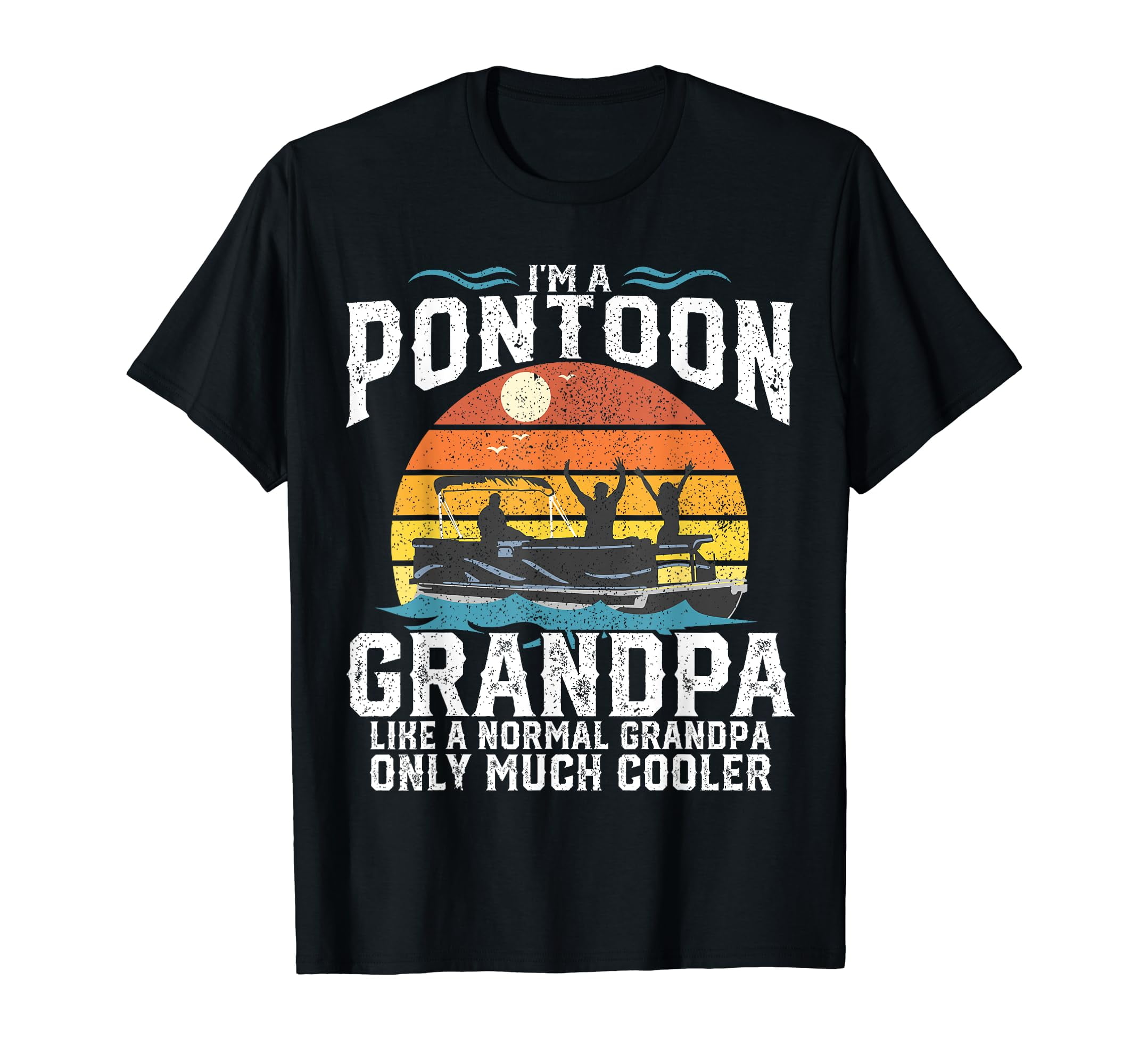 Custom Personalized Pontoon Captain Hawaii T-shirt  - Gift For Pontoon Lovers/ Father's Day Gift Idea - Pontooning With A Chance Of Drinking main image 1
