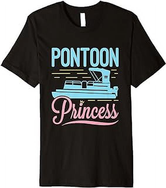 Pontoon Princess Women Motorboat Pontooning Motorboating Premium T