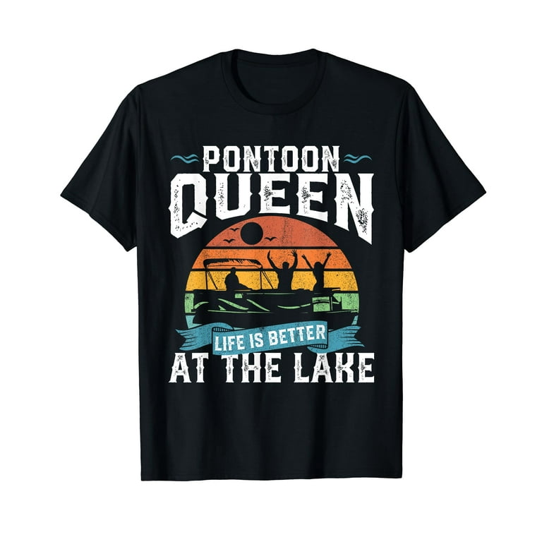 Womens Pontoon Queen Shirt, Pontoon Lake Shirt, Pontoon Boat T-Shirt Womens Pontoon Queen Shirt, Pontoon Lake Shirt, Pontoon Boat T-Shirt