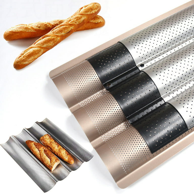 French Bread Baking Pan, Non-stick Perforated French Baguette