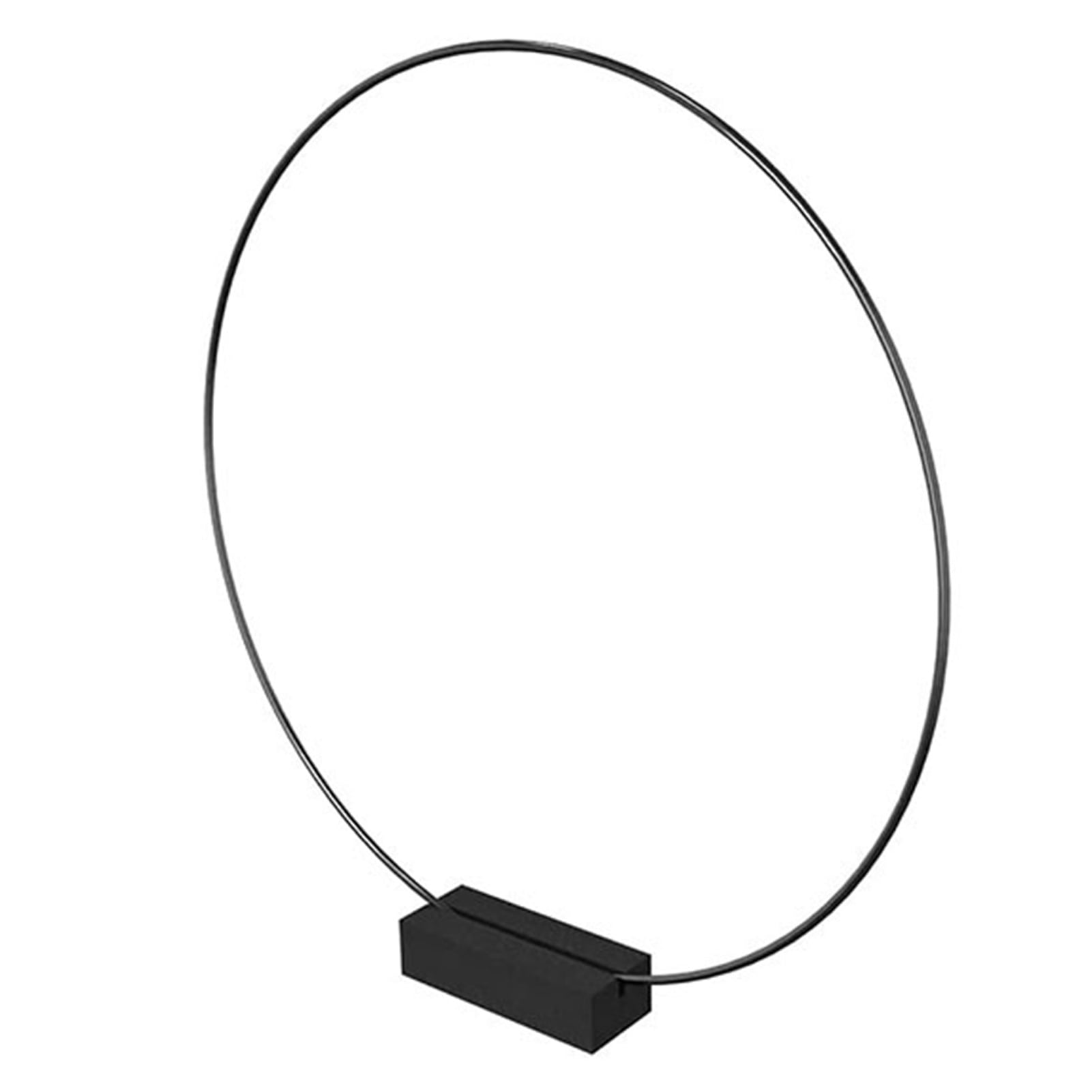 Pontos Metal Wreath Hoop with Black Stand Luster Surface Golden Craft