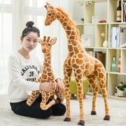 Pontos Simulation Giraffe Animal Plush Stuffed Doll Kids Toy Home Decor Photo Props