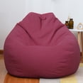 thumbnail image 1 of Hevirgo Solid Color Cloth Lazy Lounger Bean Bag Sack Chair Sofa Dust Cover Decoration, 1 of 9