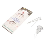 Pony Beading Needles, Size 10 and 12 Assortment, Pack of 6, 4.5 Inches, Made in India, Use for loom weaving beadwork, off-loom stitching and jewelry making with seed beads