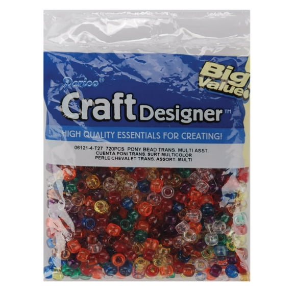 Pony Beads, 6mm x 9mm, 720pk