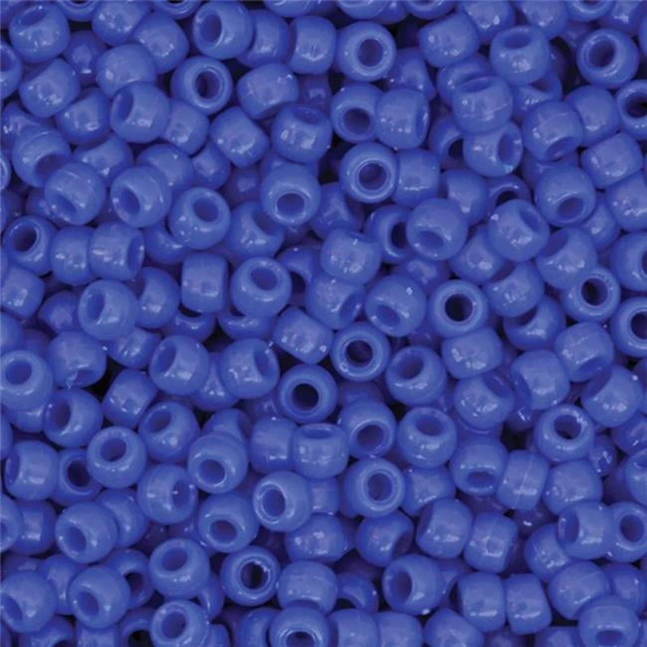 Pony Beads, Blue - 1000 Piece - 3 per Pack