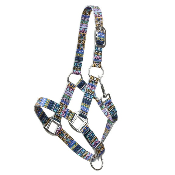 Pony Blue Aztec Print Nylon Halter