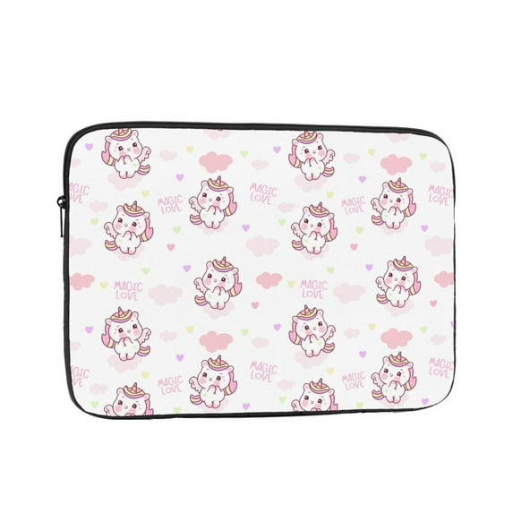 Pony Child Girly Doodle 15 inch Portable Laptop Sleeve Compatible with MacBook Air Notebook Computer Case for Men Women College School Students