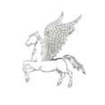 thumbnail image 1 of Pony Cutout Brooch Compact Design Horse Brooch for Collars, Clothing and Handbags Pegasus Brooch Versatile and Exquisite Fashion Accessory, 1 of 7
