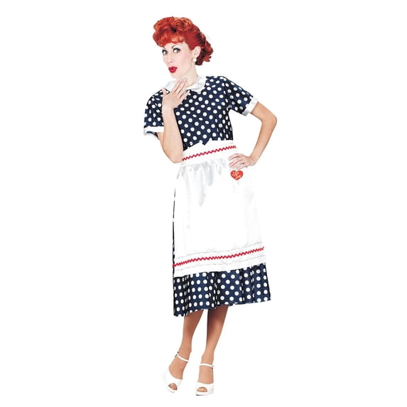 Pony Express Women's I Love Lucy Polka Dot Dress Costume - Size X Large