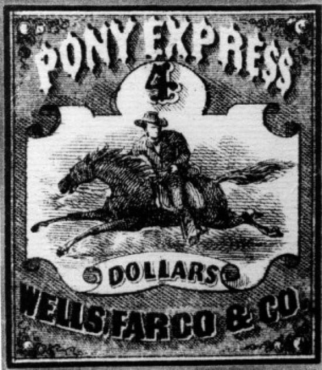 Pony Express print Canvas Art - (18 x 24)
