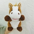 thumbnail image 1 of Pony Hand Puppet Realistic Plush Puppet， Pony Puppet for Kids Ocean Animal Hand Puppet with Moveable Mouth,Soft Stuffed Pony Puppet Story Toy Octops Puppets Role Play Teaching, 1 of 9