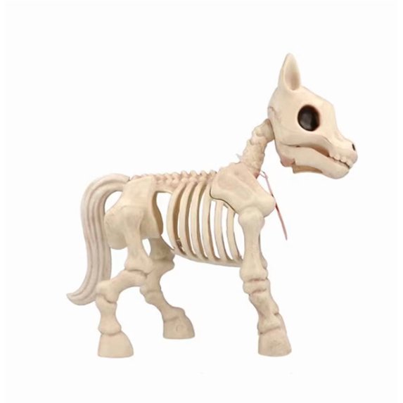 Pony Horse Skeleton Halloween Tabletop Decoration 8 in