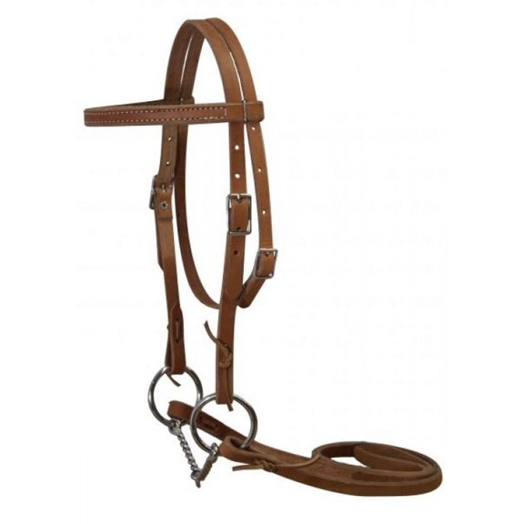 Pony Leather Bridle w/ Twisted Wire O-Ring Snaffle Bit