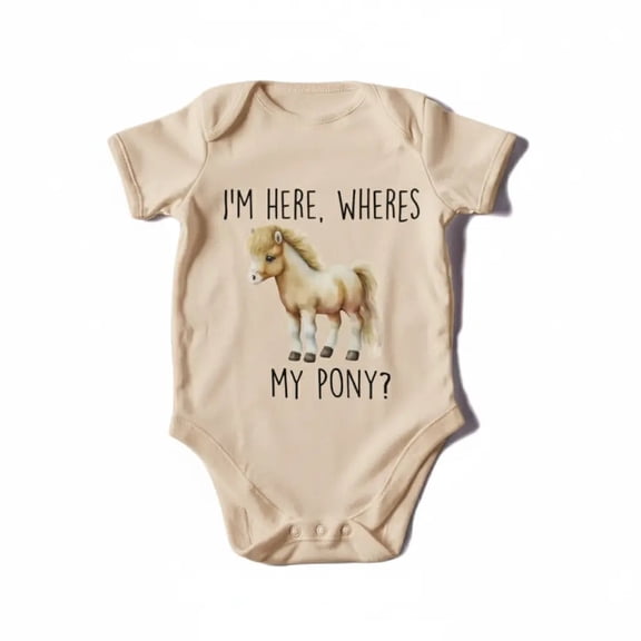 Pony Newborn Baby Bodysuit