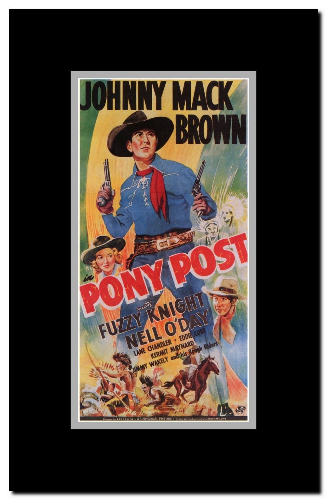 Pony Post Framed Movie Poster