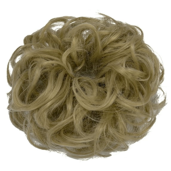 Pony Tail Hair Extension Bun Big Wave Curls Hairpiece Wrap Chignon Scrunchie Synthetic Hair for Women