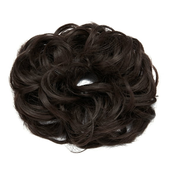 Pony Tail Hair Extension Bun Big Wave Curls Hairpiece Wrap Chignon Scrunchie Synthetic Hair for Women