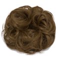 thumbnail image 1 of Pony Tail Hair Extension Bun Hairpiece Wrap Chignon Big Wave Curls Scrunchie Synthetic Hair for Women, 1 of 8