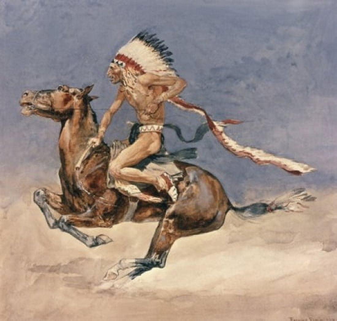 Pony War Dance Frederic Remington (1861-1909 American) Canvas Art - Frederic Remington (24 x 36)