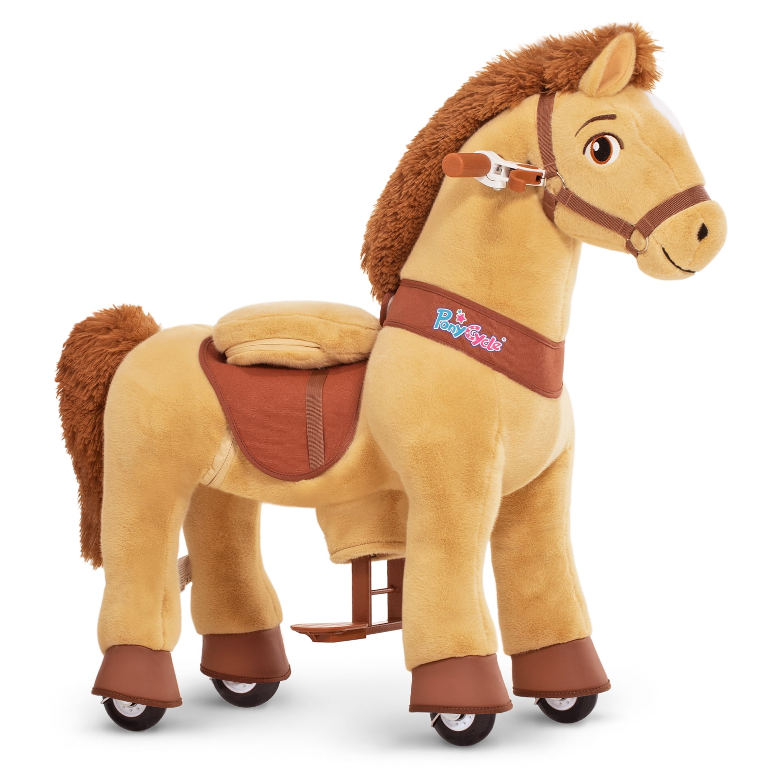 PonyCycle Authentic Kids Ride on Horse Ride on Toys with Brake (30" Height/ Size 3 for Age 35