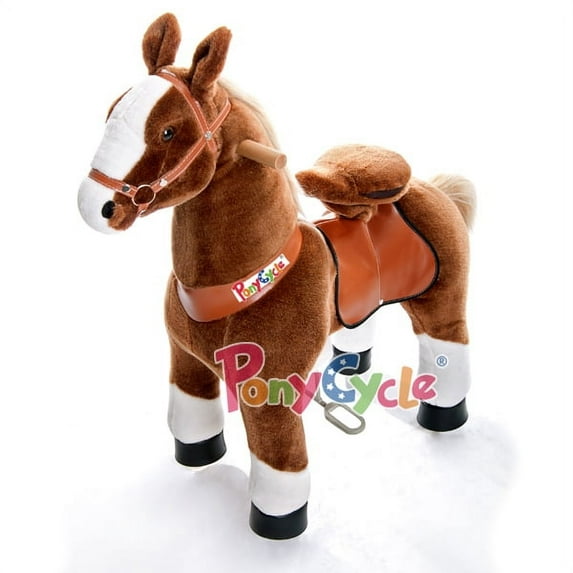 PonyCycle N3151 Ride On Mechanical Horse Brown with White Hoof Small for Age 3-5 …