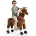 thumbnail image 1 of PonyCycle Ride-On Horse Toy with Sound and Hand Brake, Kid-Powered, Ages 7+, Brown, Ux524, 1 of 11