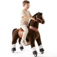 thumbnail image 1 of PonyCycle Ride-On Horse Toy with Sound and Hand Brake, Kid-Powered, Ages 7+, Chocolate Brown, Ux521, 1 of 11