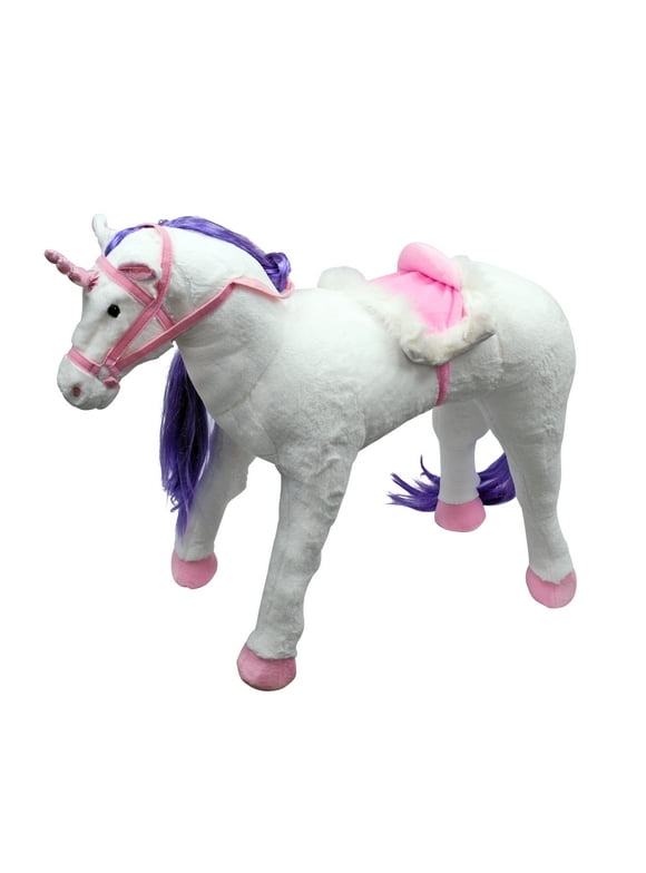Ponyland Standing Unicorn White w/Sound - Recommended for Ages 36 Months and up