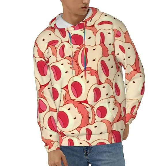 Ponyo Unisex Hoodies 3D Print Hooded Sweatshirt for Men Women, Long Sleeve Fall Pullover Top with Pockets