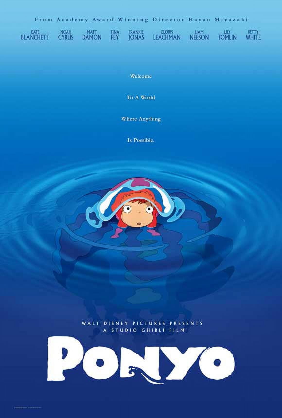 Ponyo on the Cliff by the Sea (2008) 11x17 Movie Poster