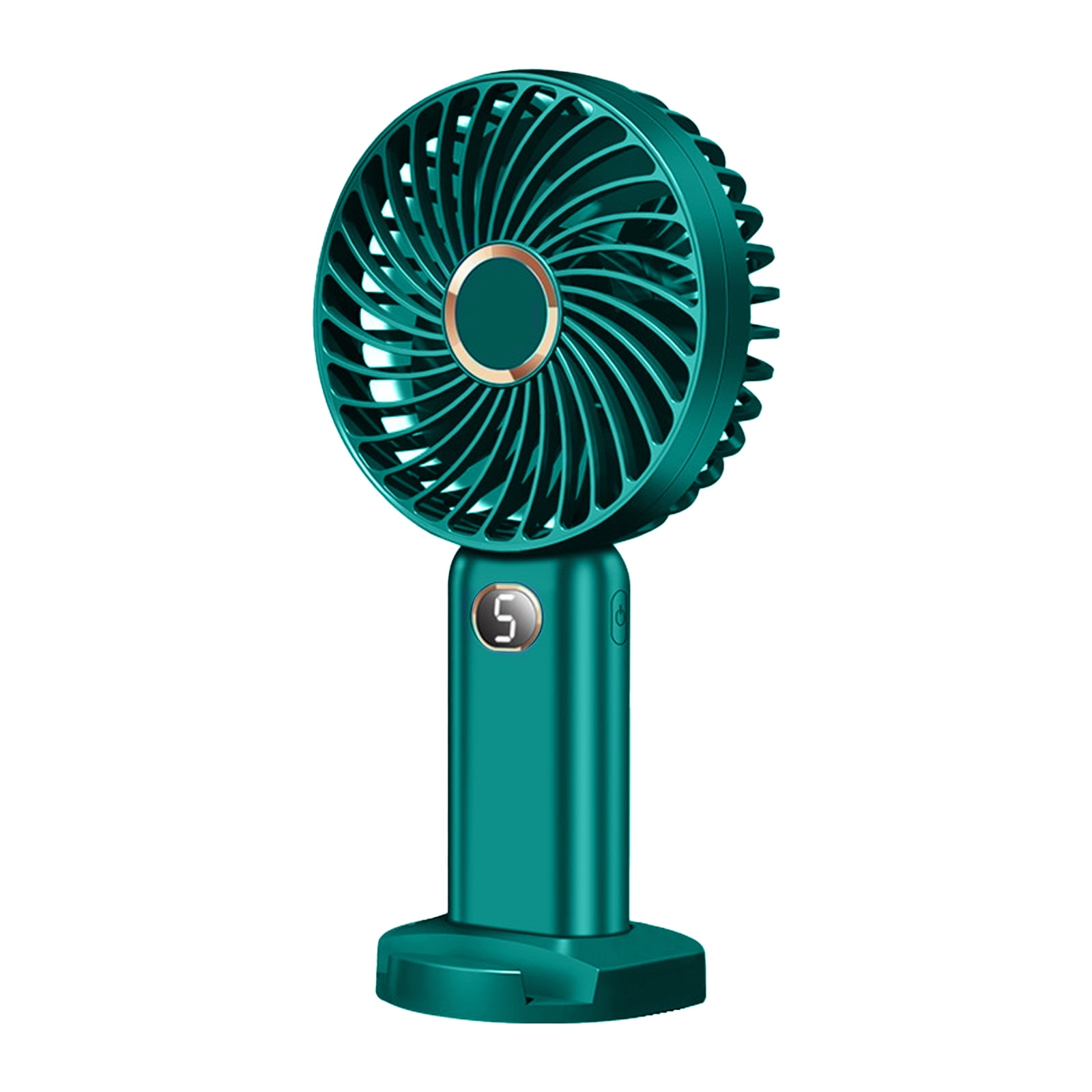 Ponyta 5 Speeds Handheld Fan USB Portable Fan Small Personal Fans with Digital Display, Perfect