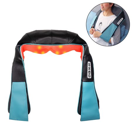 Ponyta Shiatsu Neck and Back Massager with Heat Deep Tissue 4D Kneading Massage for Office Home Car, Perfect Christmas Gifts