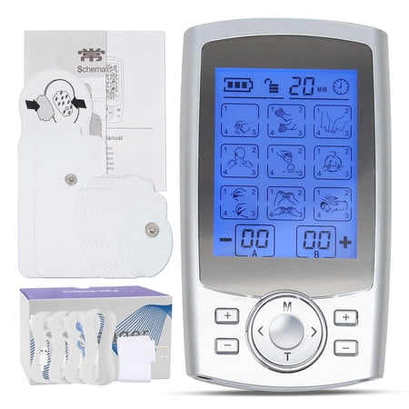 Ponyta TENS EMS massager 20 Level Adjustable Intensity Muscle Stimulator, Pulse Massager for Back Neck Pain Muscle Therapy Pain Management