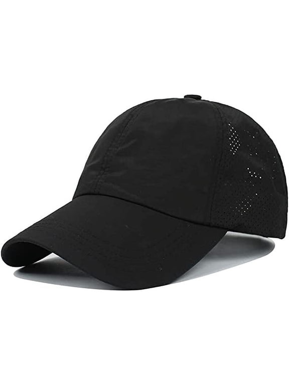 Ponytail Baseball Cap for Women Mesh Quick Dry Baseball Hat with Ponytail Hole