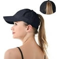thumbnail image 1 of Ponytail Baseball Cap for Women Mesh Quick Dry Baseball Hat with Ponytail Hole, 1 of 13